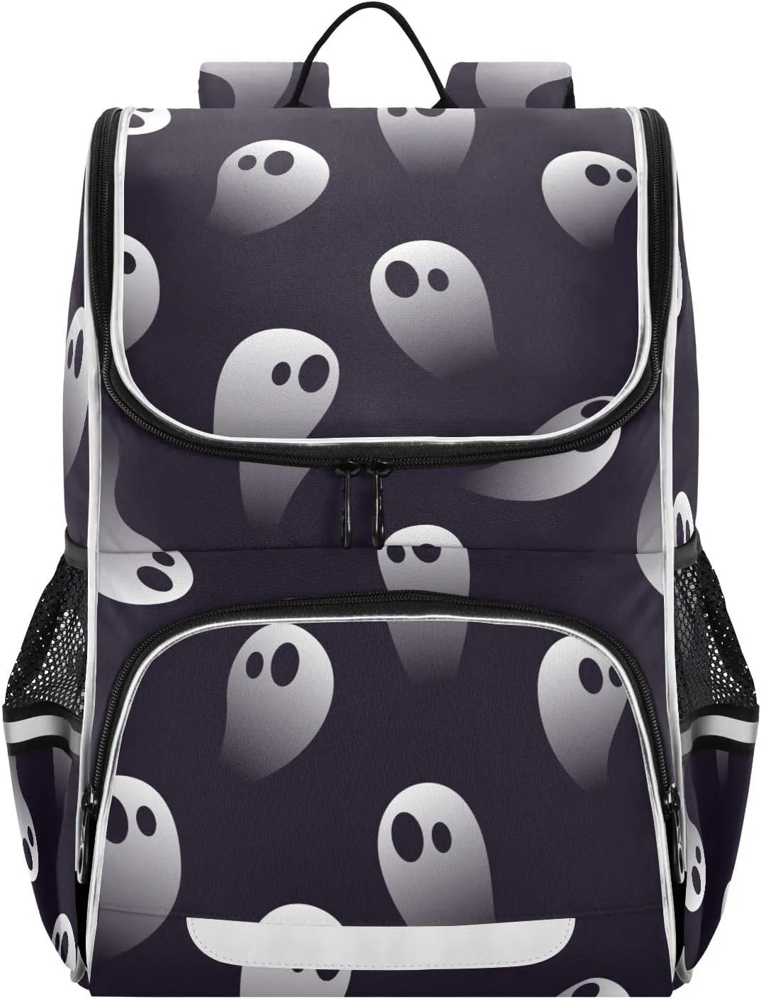 Ghost Student Backpack Boys and Girls Large Capacity School Book Bag 16 Inches, Multifunctional Computer Bag School Bag Travel Shoulder Bag