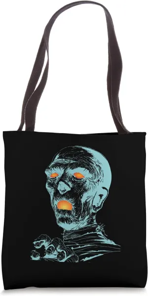 Ghostly Mummy s Scary Comic Style s Halloween Tote Bag