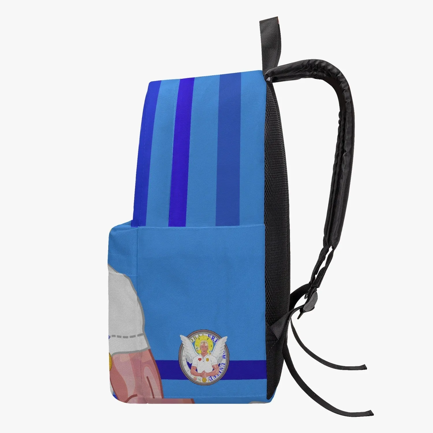 GLOBAL FREEDOM UNITED© Archangel Michael English Deep Blue - All-over-print Canvas Backpack