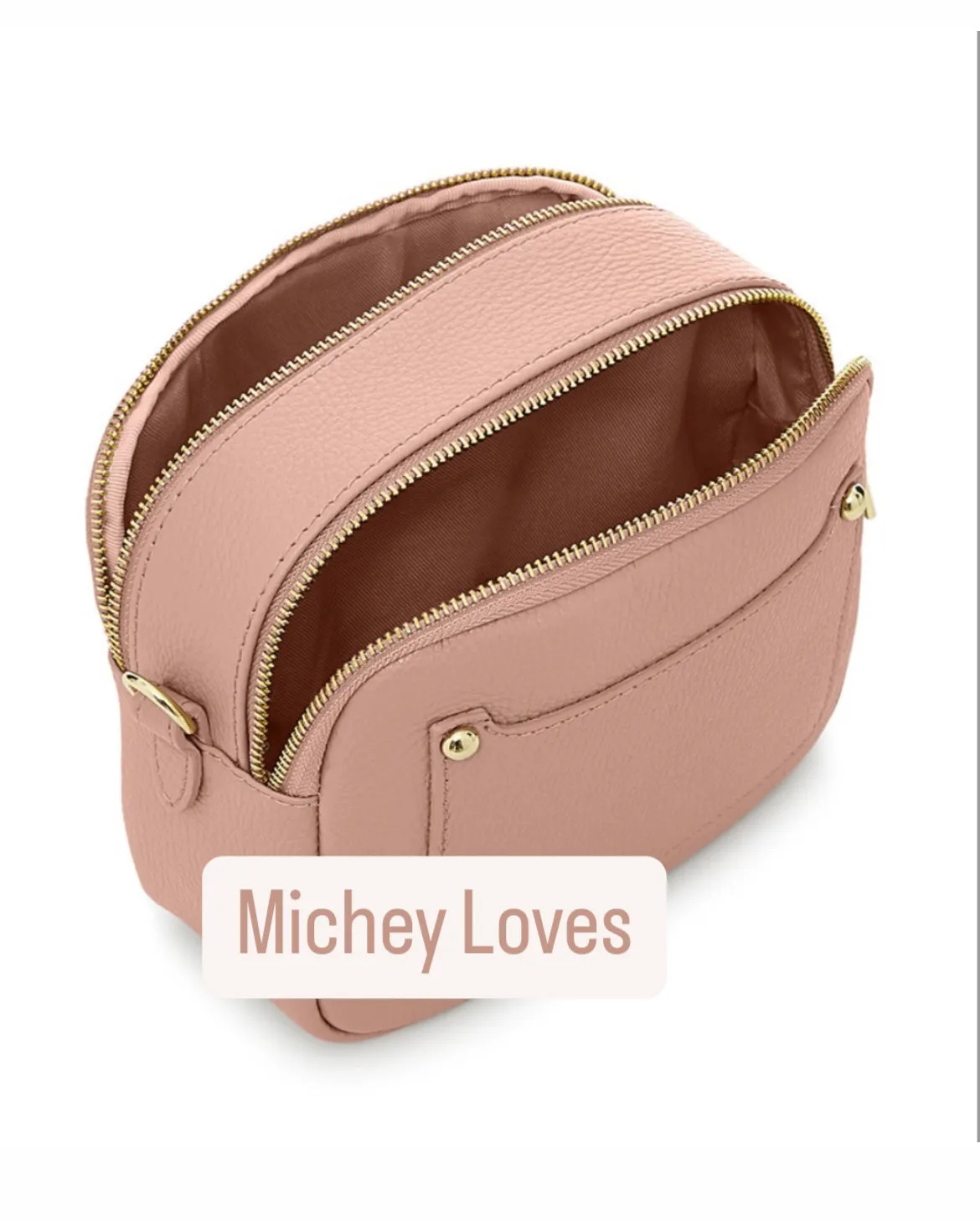 Gloria Double Zip Bag | Khaki