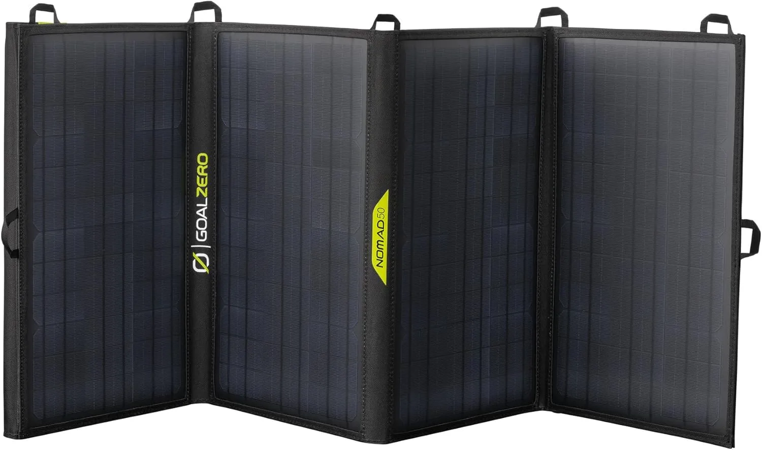 Goal Zero Nomad 50, Foldable Monocrystalline 50 Watt Solar Panel with 8mm   USB Port, Portable Charger for Yeti Power Generator and Banks. Lightweight 18-22V 50W