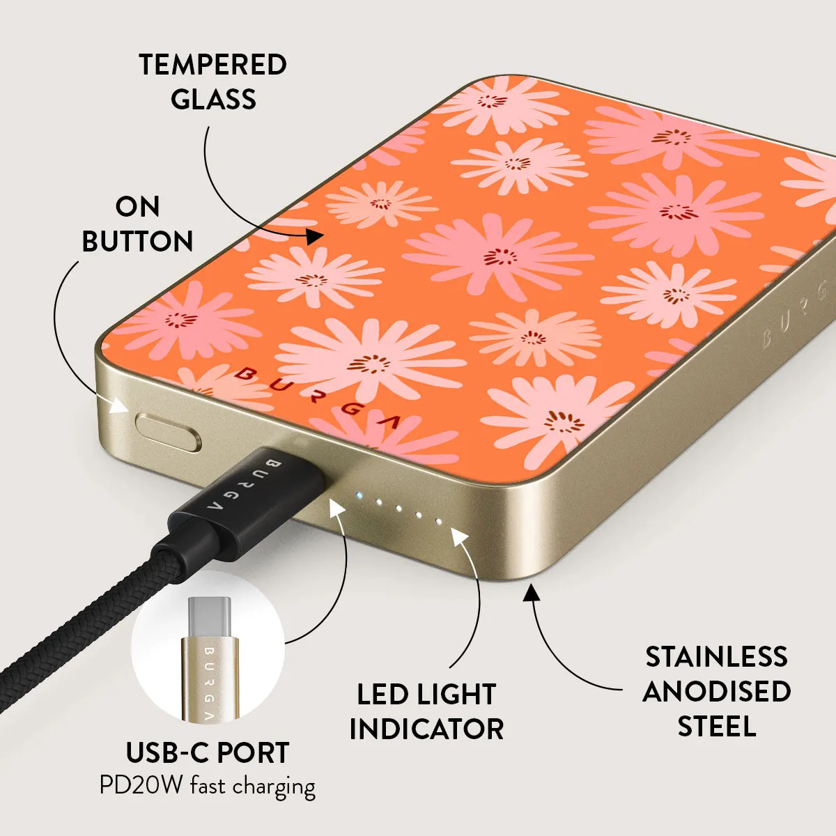 Golden Hour - Magnetic Power Bank