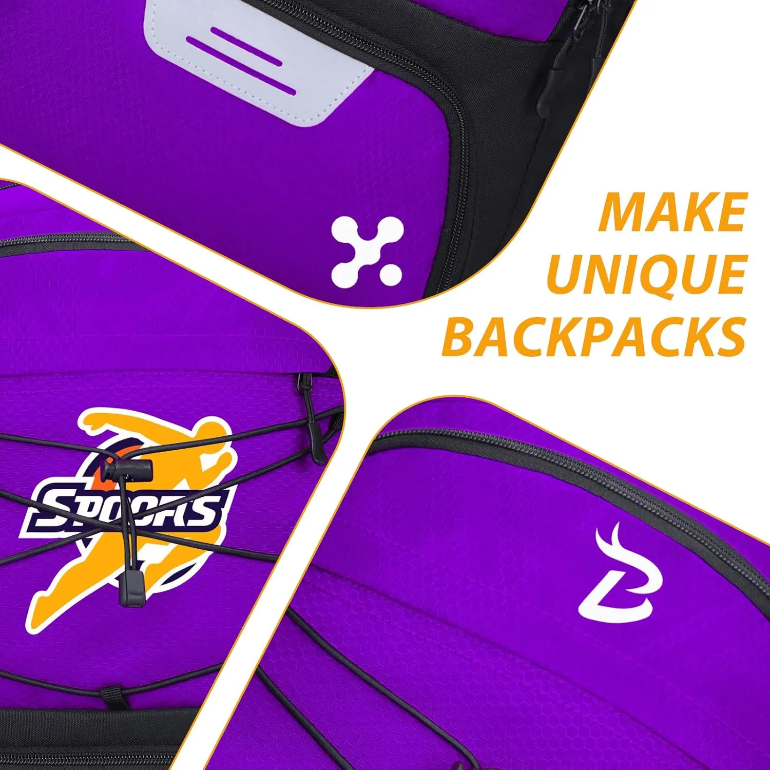 Goloni Soccer Backpack,Soccer Bag with Ball Holder & Shoe Compartment,Large Sports Bag for Basketball, Volleyball,Football
