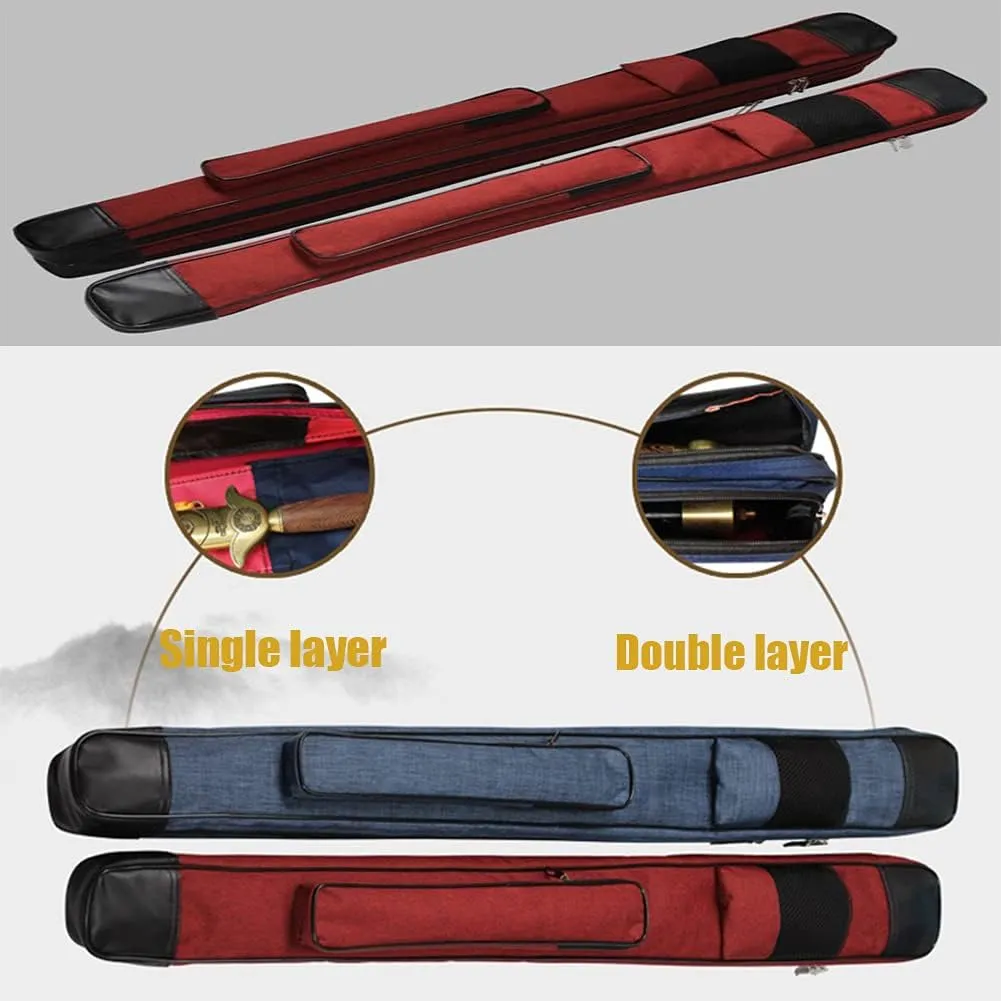 GOONSDS Sword Bags - Martial Arts Sword/Long Weapons Bag with Chinese Kung Fu Sword Bag,Blue,Double Layer