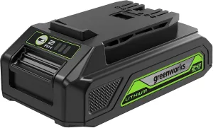 Greenworks 24V 2.0Ah Lithium-Ion Battery (Genuine Greenworks Battery / 125  Compatible Tools), Green
