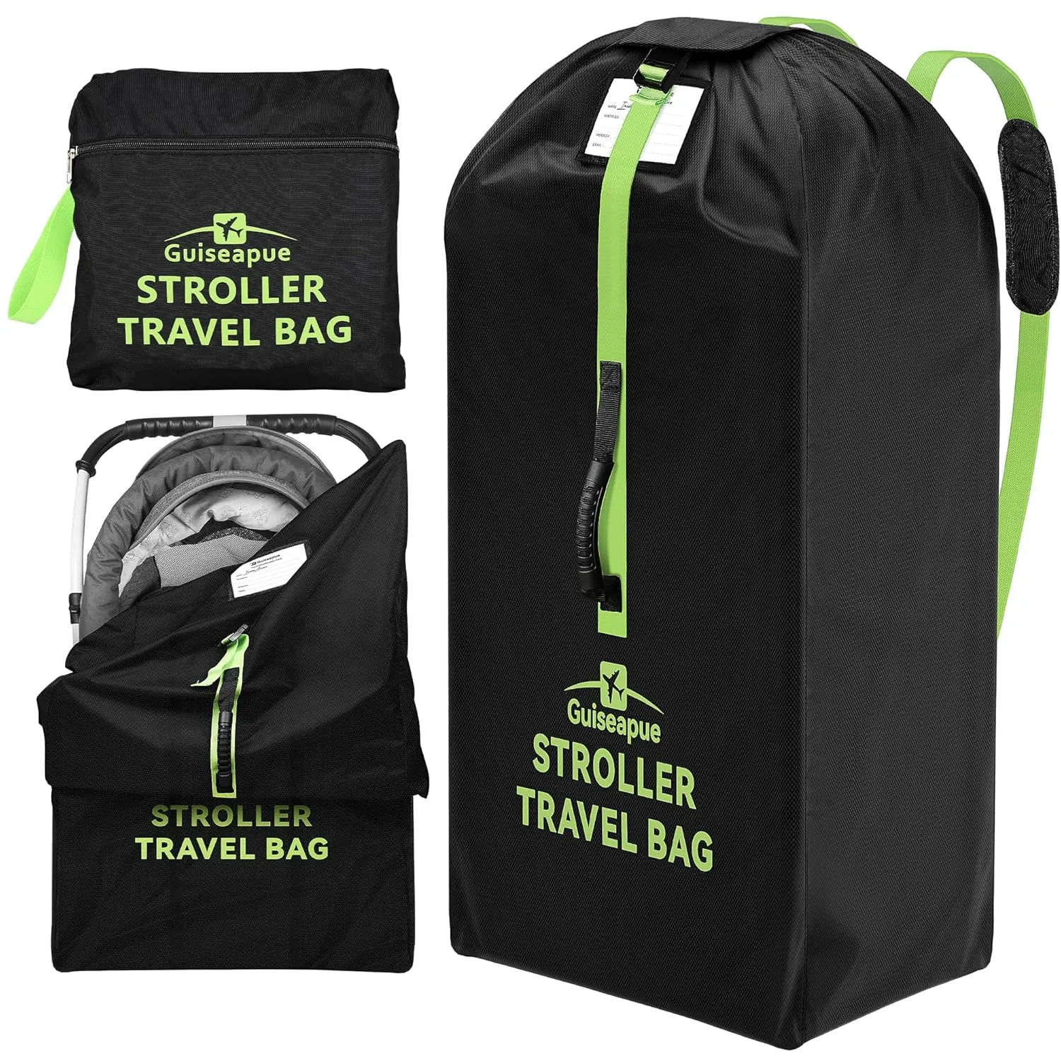 Guiseapue Stroller Travel Bag for Airplane: Stroller Cover for Uppababy, Baby Jogger, Nuna, Doona, Britax, BOB, Stroller Travel Accessories, Gifts for Her, Him