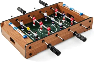 GYMAX Foosball Table, 20” Tabletop Mini Soccer Game with 2 Footballs & Score Keeper, Portable Arcade Game Table Set for Kids Adult Family Night, Game Room, Party