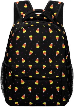 Halloween Candy Corn Backpack with Large Capacity Versatile for Daily Use Suitable for Unisex