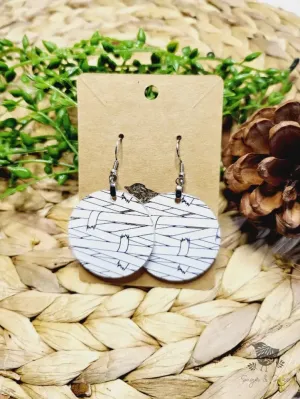 Halloween Mummy Round Earrings