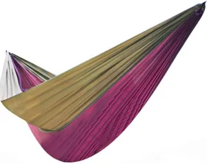 Hammocks Outdoor Hammock Light Parachute Cloth Hammock Outdoor Single Double Camping Leisure Hammock, Purple