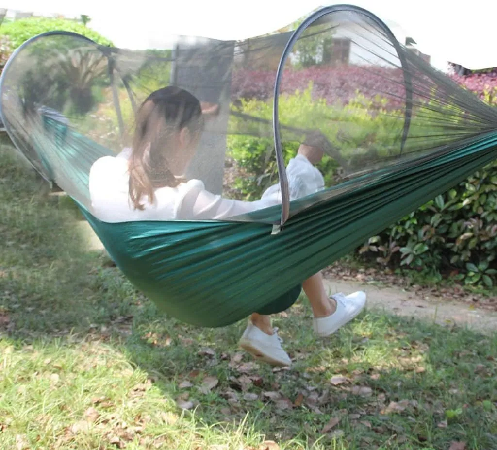 Hammocks Outdoor Hammock Light Parachute Cloth Hammock Outdoor Single Double Camping Leisure Hammock, Purple