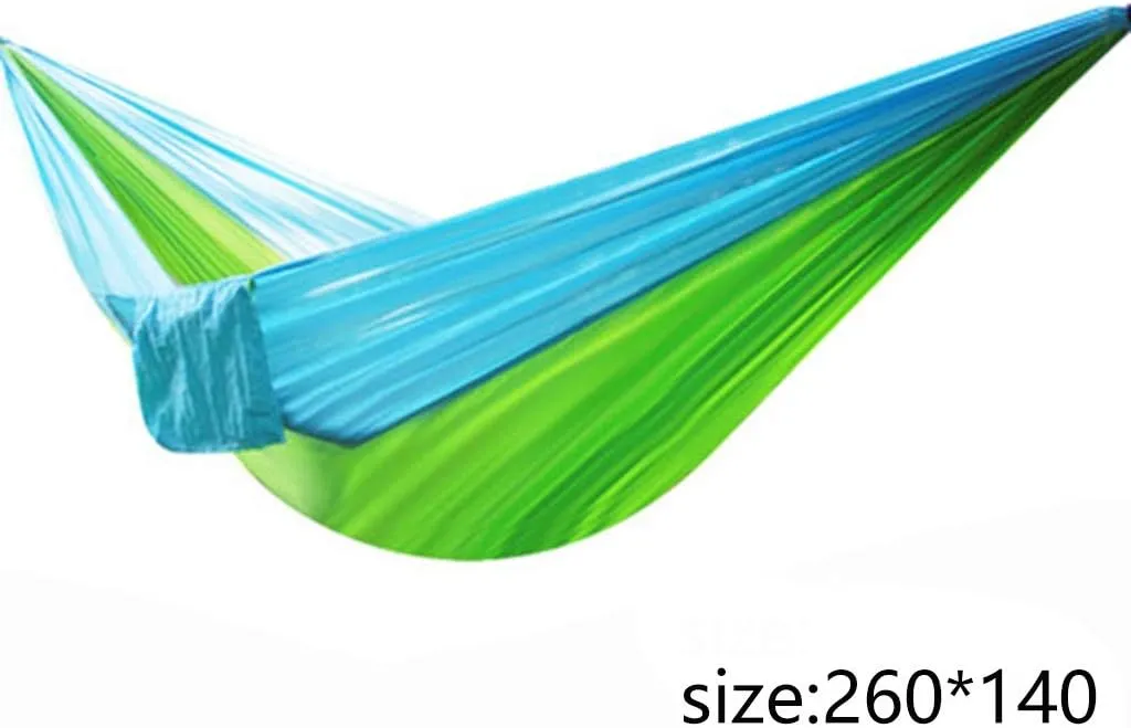 Hammocks Outdoor Hammock Light Parachute Cloth Hammock Outdoor Single Double Camping Leisure Hammock, Purple