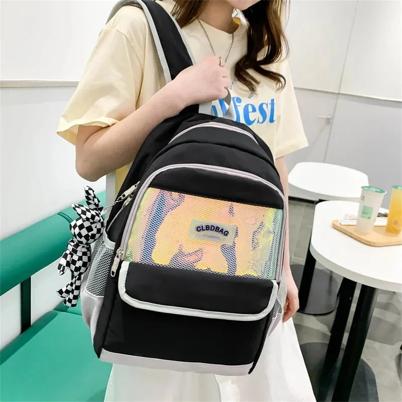 Harajuku Reflective Leisure Style Large Capacity Backpack