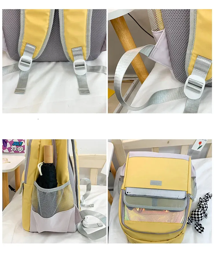 Harajuku Reflective Leisure Style Large Capacity Backpack