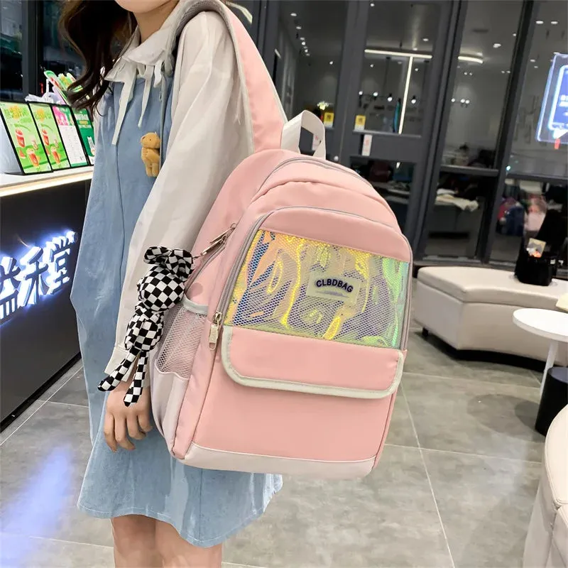 Harajuku Reflective Leisure Style Large Capacity Backpack