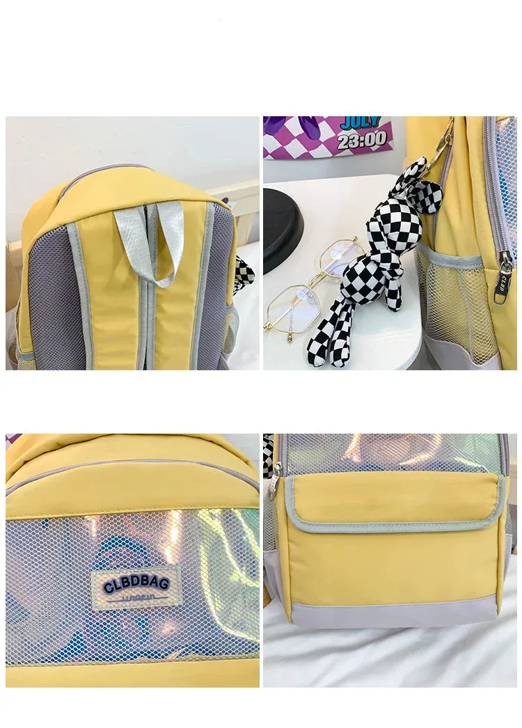 Harajuku Reflective Leisure Style Large Capacity Backpack