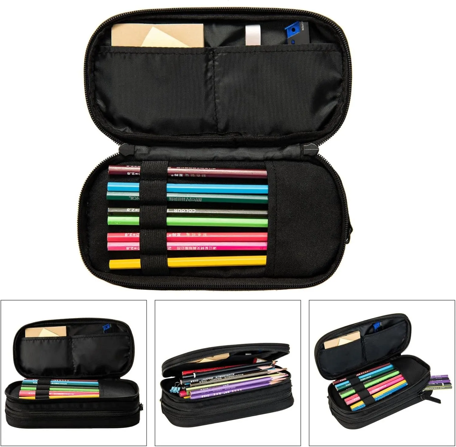 Hearts Spades Poker Casino Multifunctional Pocket Backpack Crossbody Lunch Bag Pencil Case 3Pcs Set Large Capacity Backpack