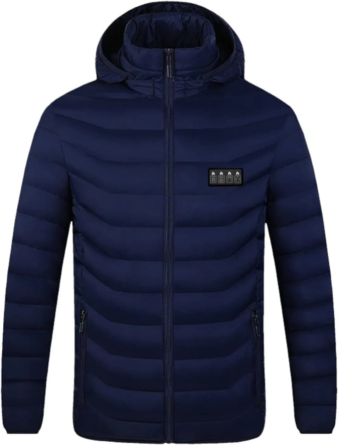 Heated Jacket for Men Women with Hood Winter Heated Hoodie Windproof Coat USB Charging Body Warmer 19 Zones Unisex