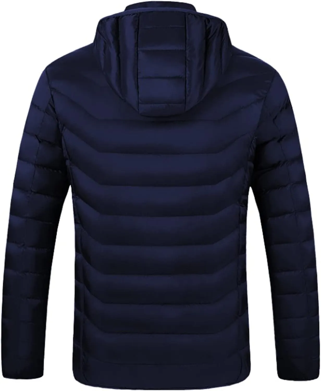 Heated Jacket for Men Women with Hood Winter Heated Hoodie Windproof Coat USB Charging Body Warmer 19 Zones Unisex