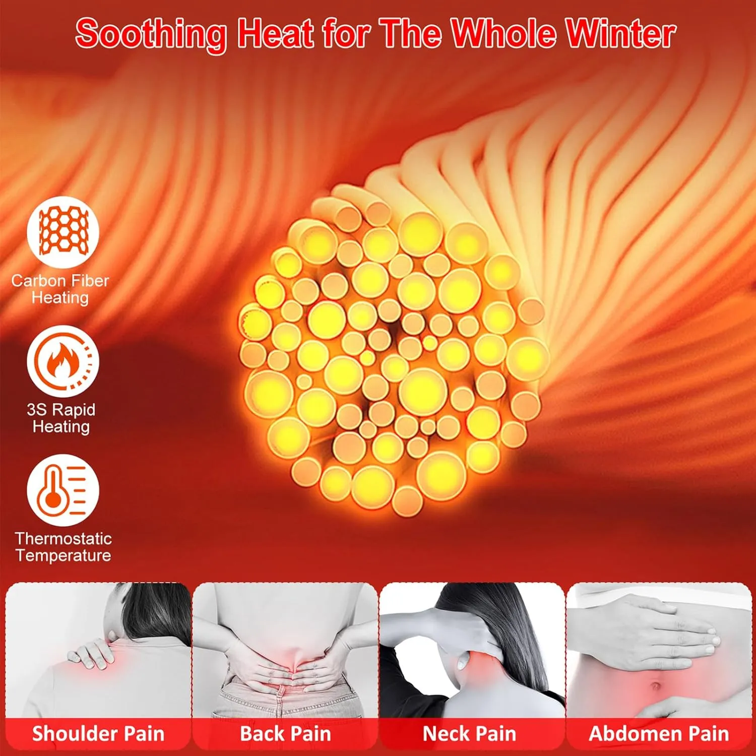 Heated Vest for Men Women,USB Powered Washable Warm Heated Vest for Outdoor Activities Winter Hiking Skiing Skating
