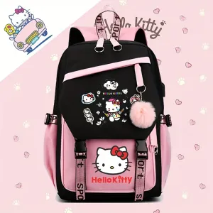 Hello Kitty Large Capacity Anime Backpack