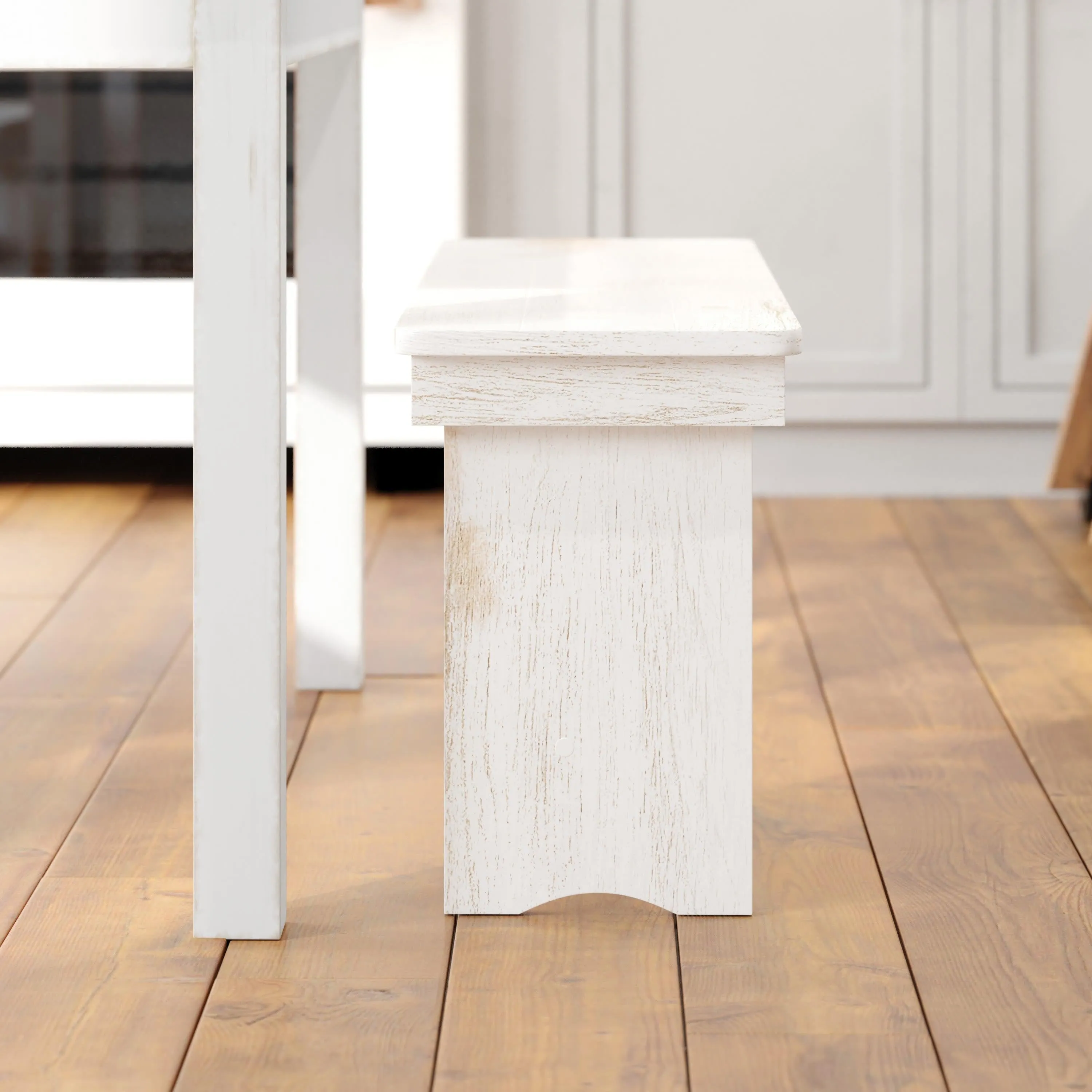 HERCULES Series 40" x 12" Solid Pine Folding Farm Bench