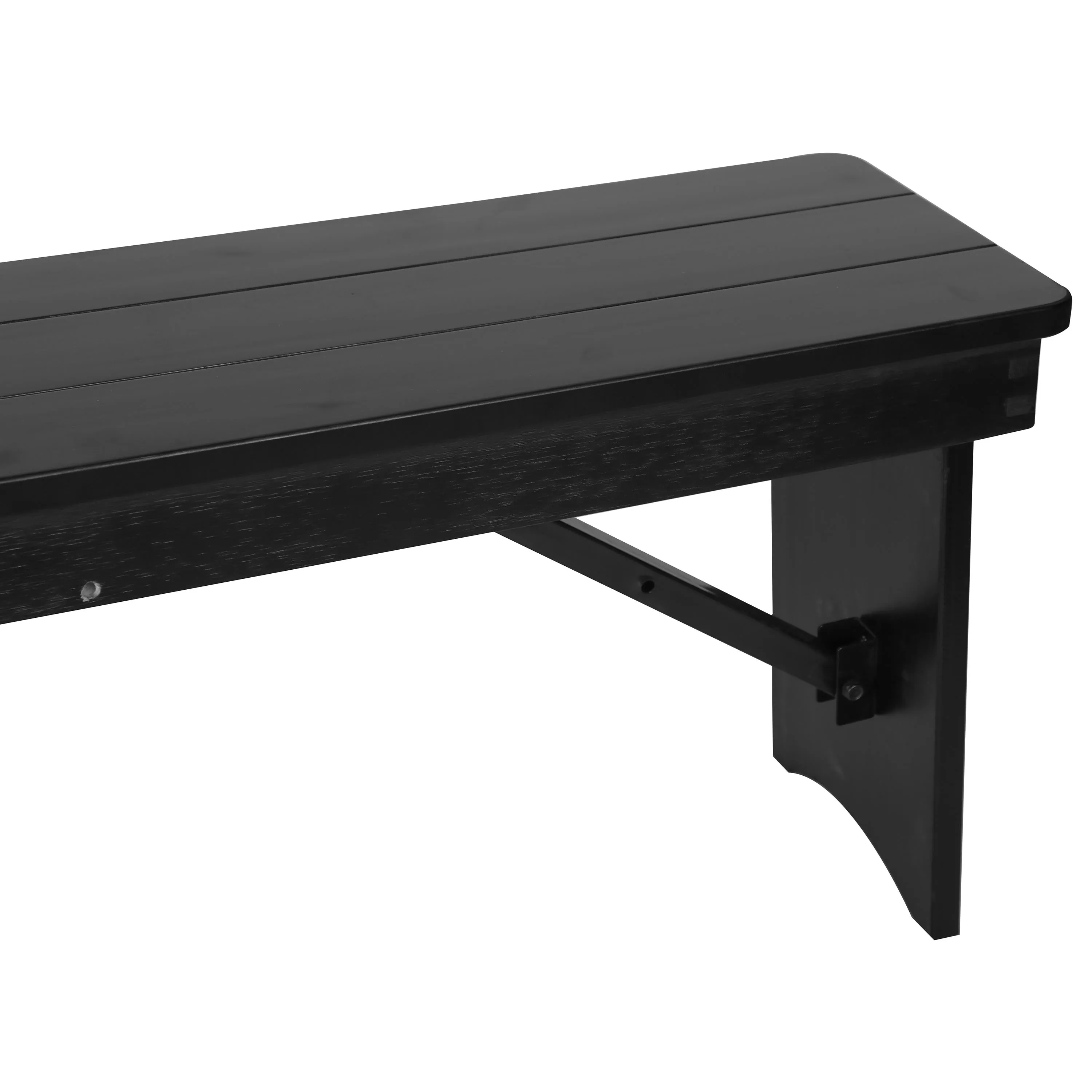HERCULES Series 40" x 12" Solid Pine Folding Farm Bench