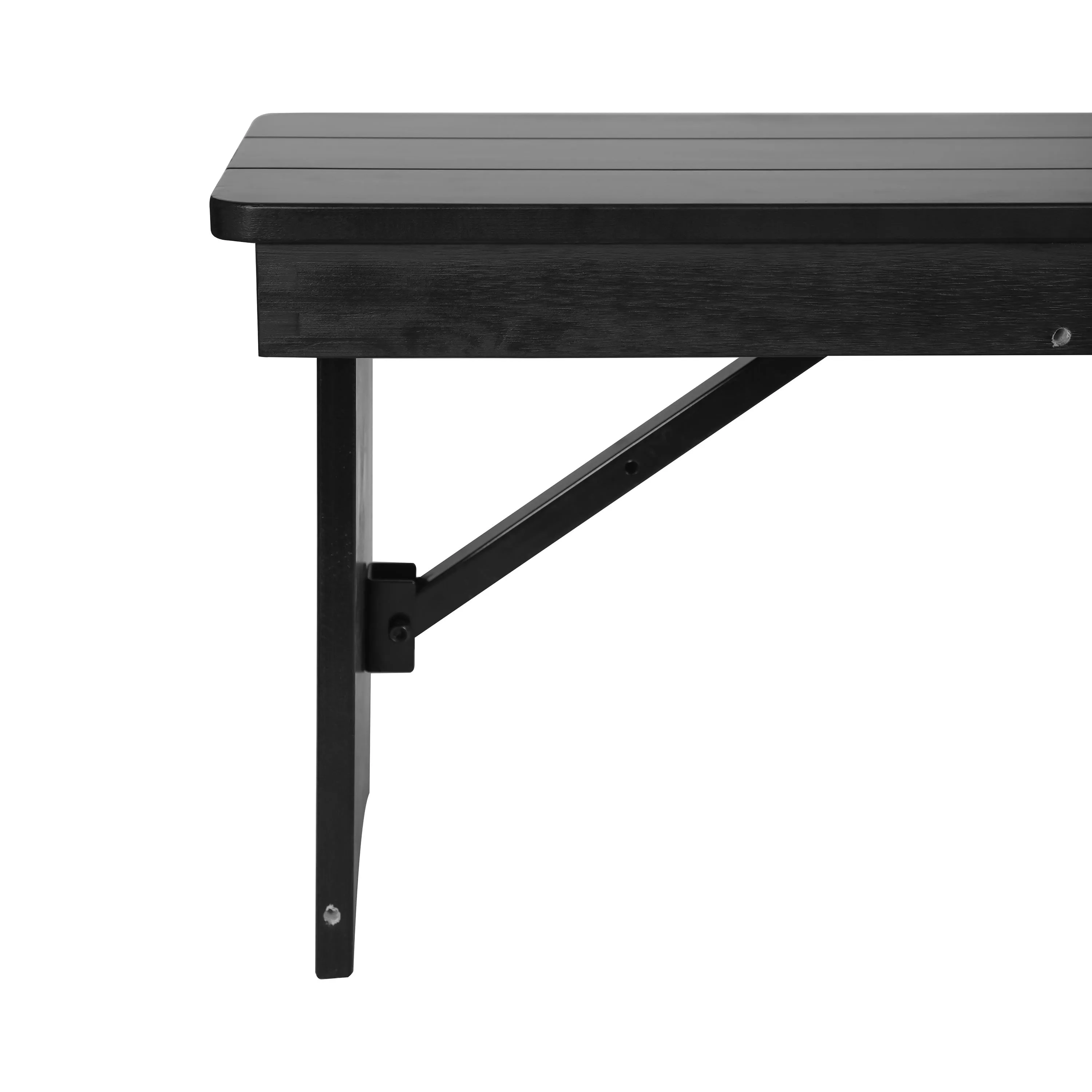 HERCULES Series 40" x 12" Solid Pine Folding Farm Bench