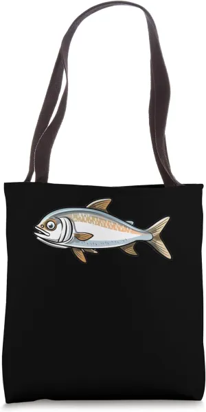 Herring Cartoon Tote Bag