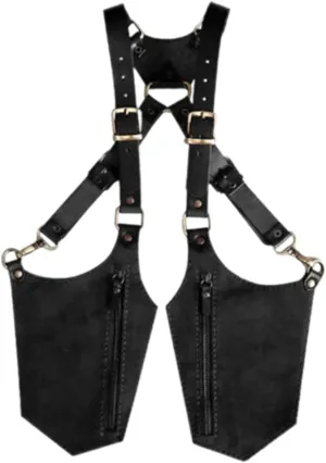 Hidden Underarm Shoulder Bag PU Leather Anti Thief Trendy Double Shoulder Pouch