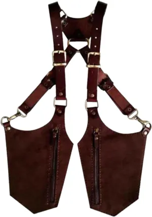 Hidden Underarm Shoulder Bag PU Leather Anti Thief Trendy Double Shoulder Pouch