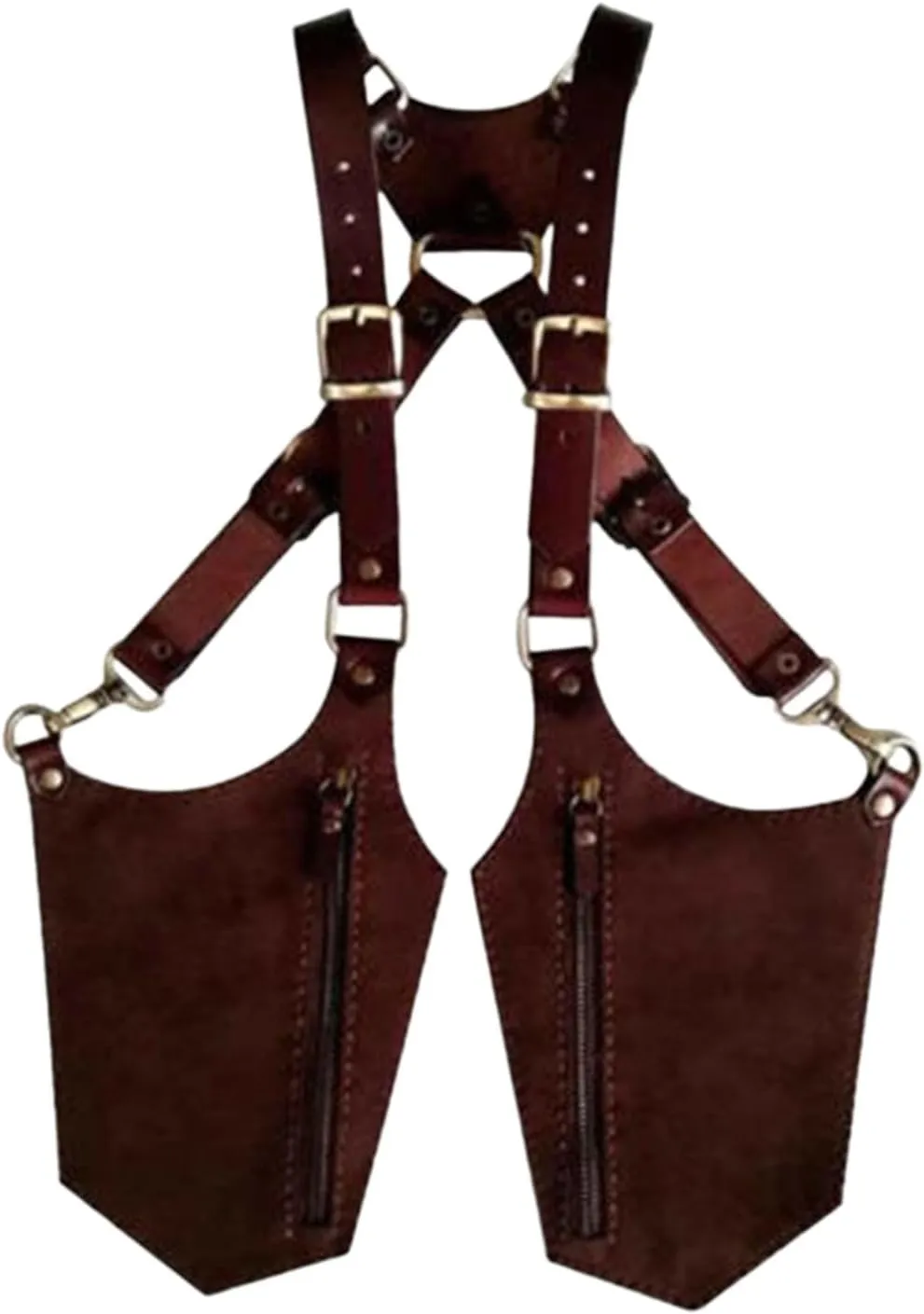 Hidden Underarm Shoulder Bag PU Leather Anti Thief Trendy Double Shoulder Pouch