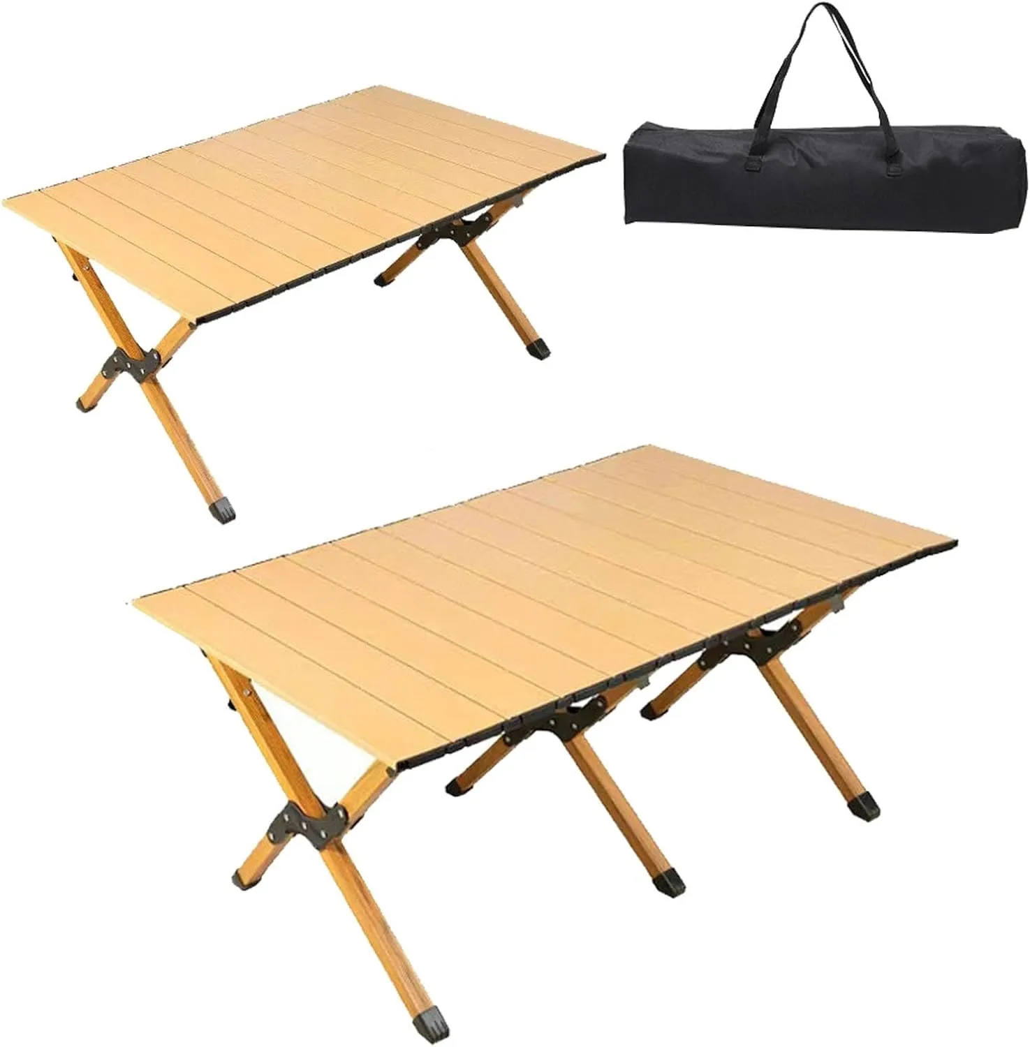 High-Carbon Steel Roll-up Picnic Table Camping Table Folding Table,Outdoor Resistant Perfect for Hiking, Fishing, Beach, Cooking,Garden BBQ,Travel Table
