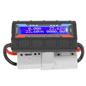High Precision Power Analyzer,DC Power Meter Amp Meter with LCD Screen for RC,Battery,Solar,Wind Power