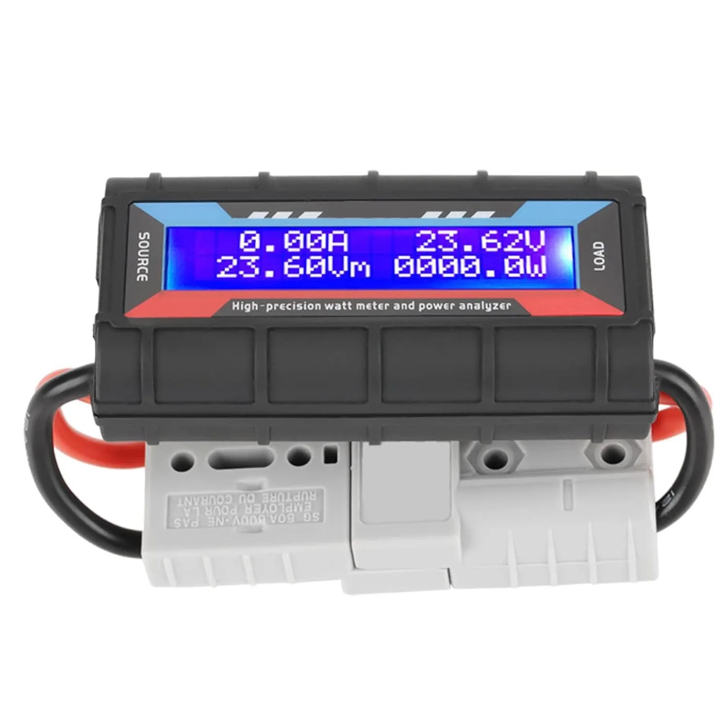 High Precision Power Analyzer,DC Power Meter Amp Meter with LCD Screen for RC,Battery,Solar,Wind Power