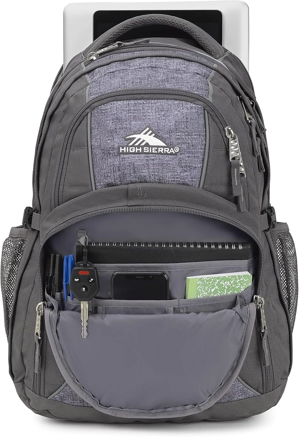 High Sierra Swerve Laptop Backpack, Slate/Woolly Weave, One Size