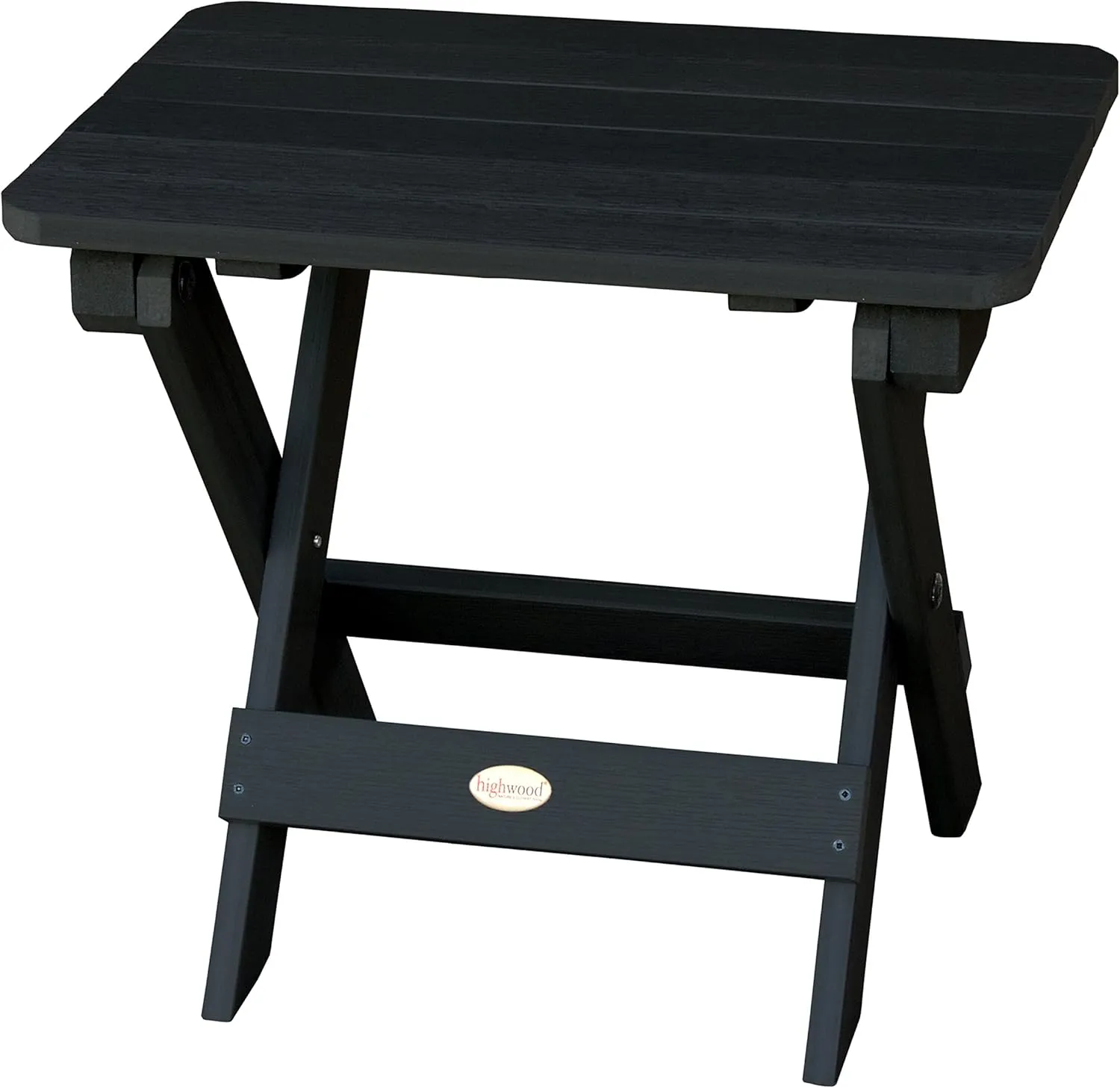 highwood AD-TBS1-BKE Adirondack Folding Side Table, Black