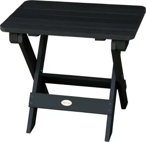 highwood AD-TBS1-BKE Adirondack Folding Side Table, Black