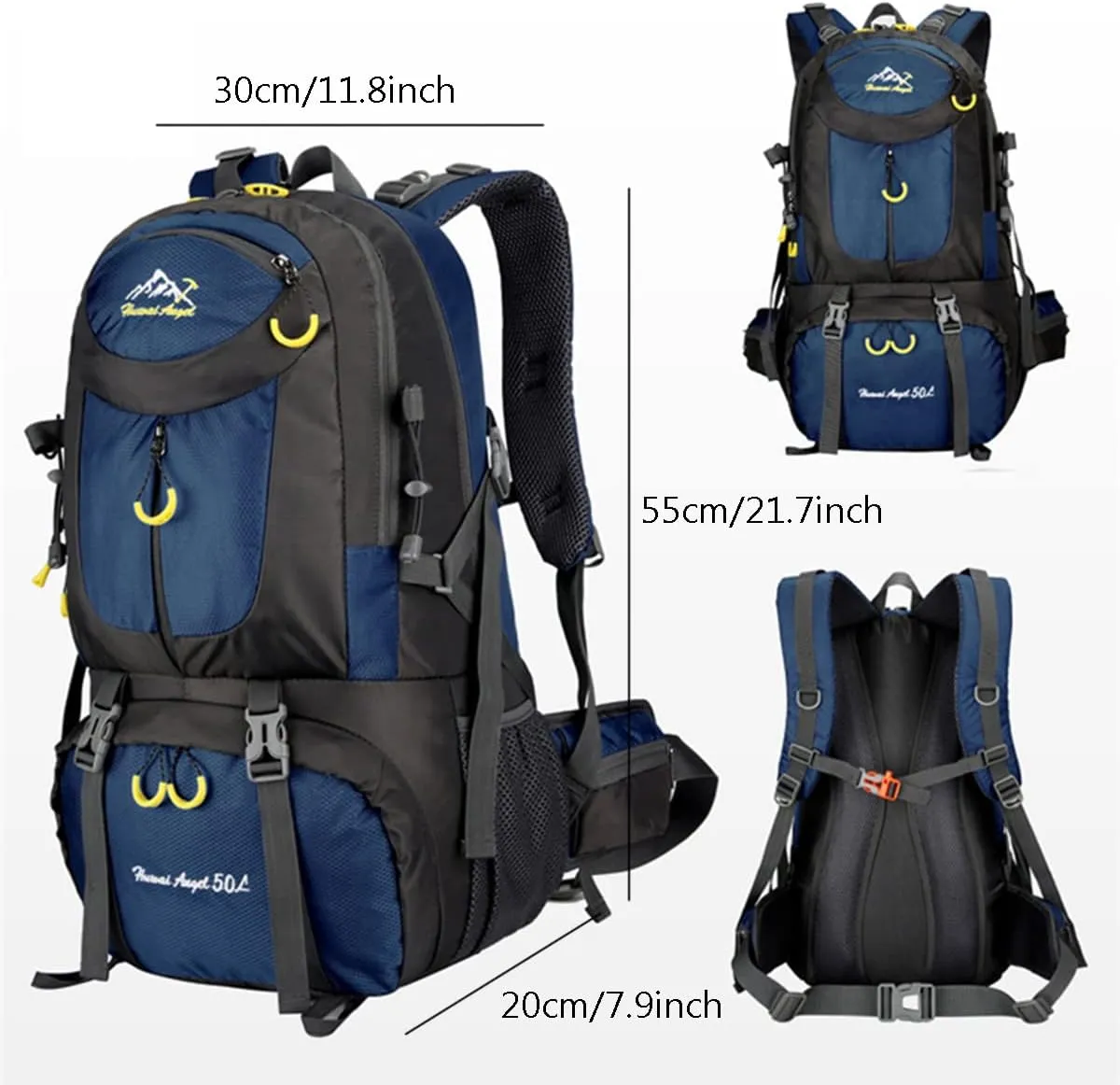 Hiking Backpack 50L Climbing Camping Backpack Large Rucksack for Trekking Travel Outdoor Sport