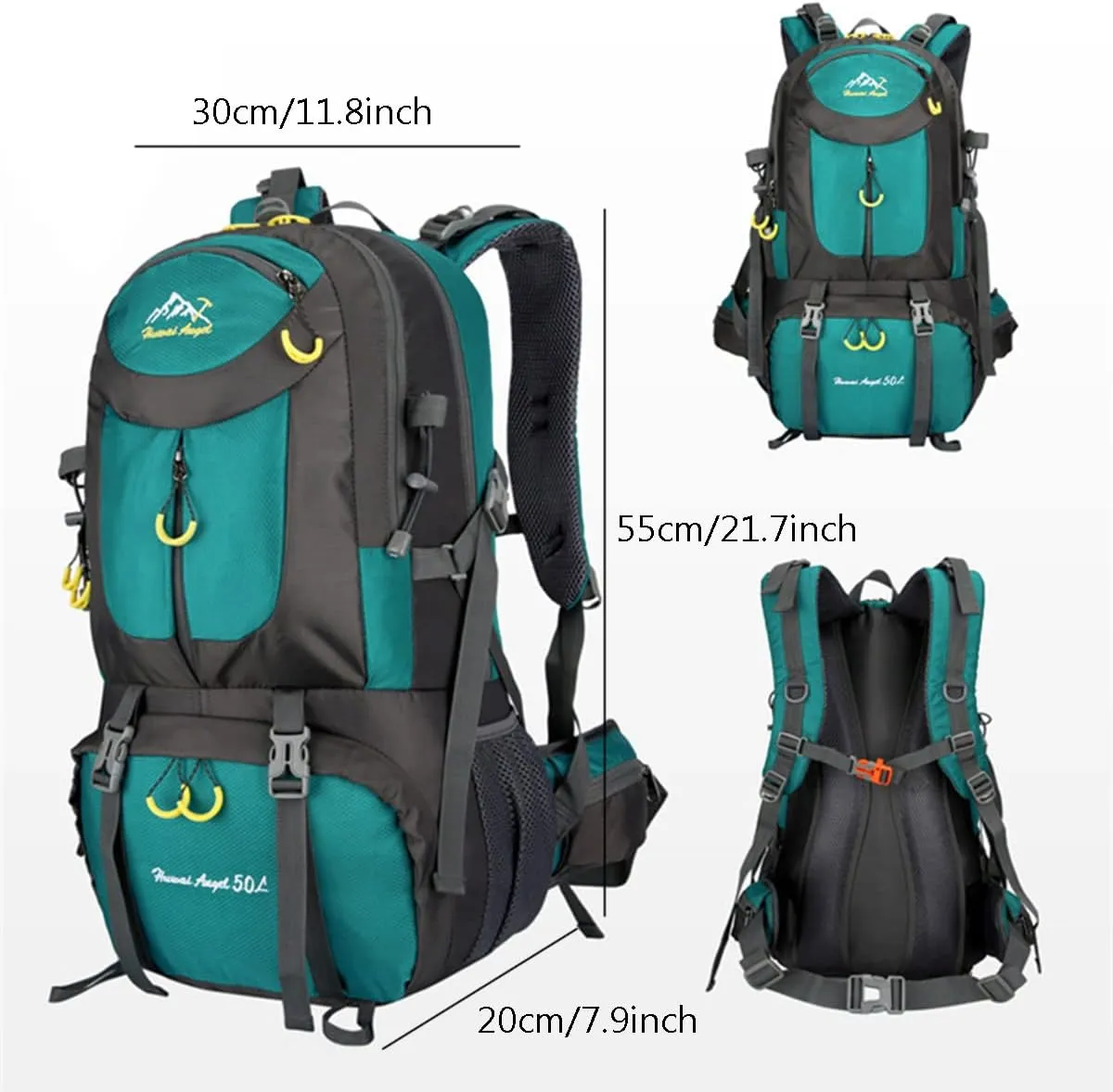 Hiking Backpack 50L Climbing Camping Backpack Large Rucksack for Trekking Travel Outdoor Sport