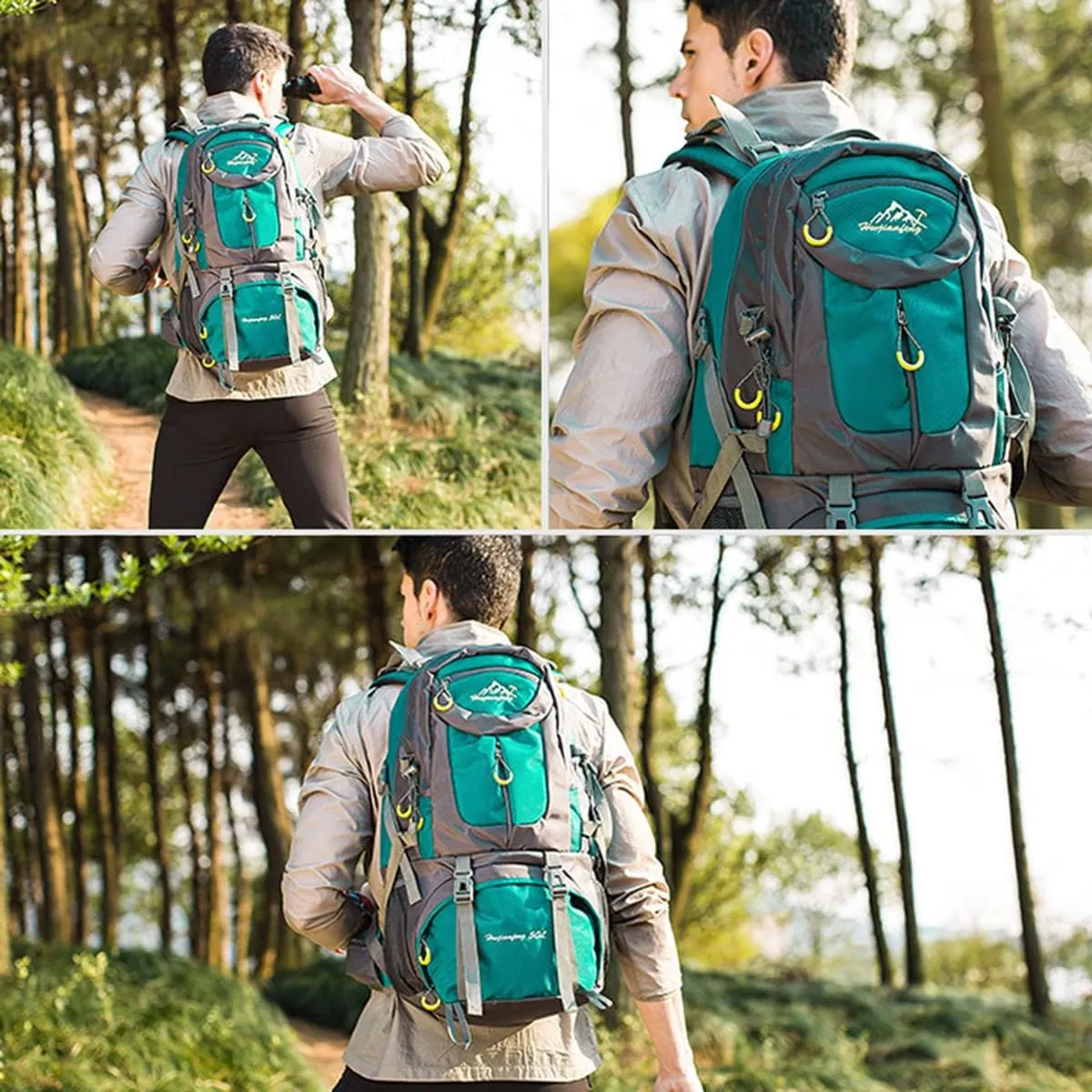 Hiking Backpack 50L Climbing Camping Backpack Large Rucksack for Trekking Travel Outdoor Sport