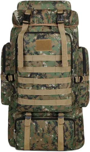 Hiking Backpack Large Capacity Outdoor Camping Rucksack Canvas Trekking Backpack