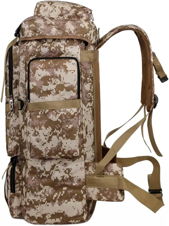 Hiking Backpack Large Capacity Outdoor Camping Rucksack Canvas Trekking Backpack