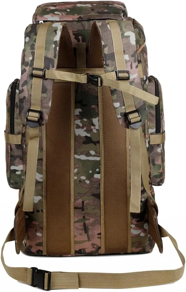 Hiking Backpack Large Capacity Outdoor Camping Rucksack Canvas Trekking Backpack