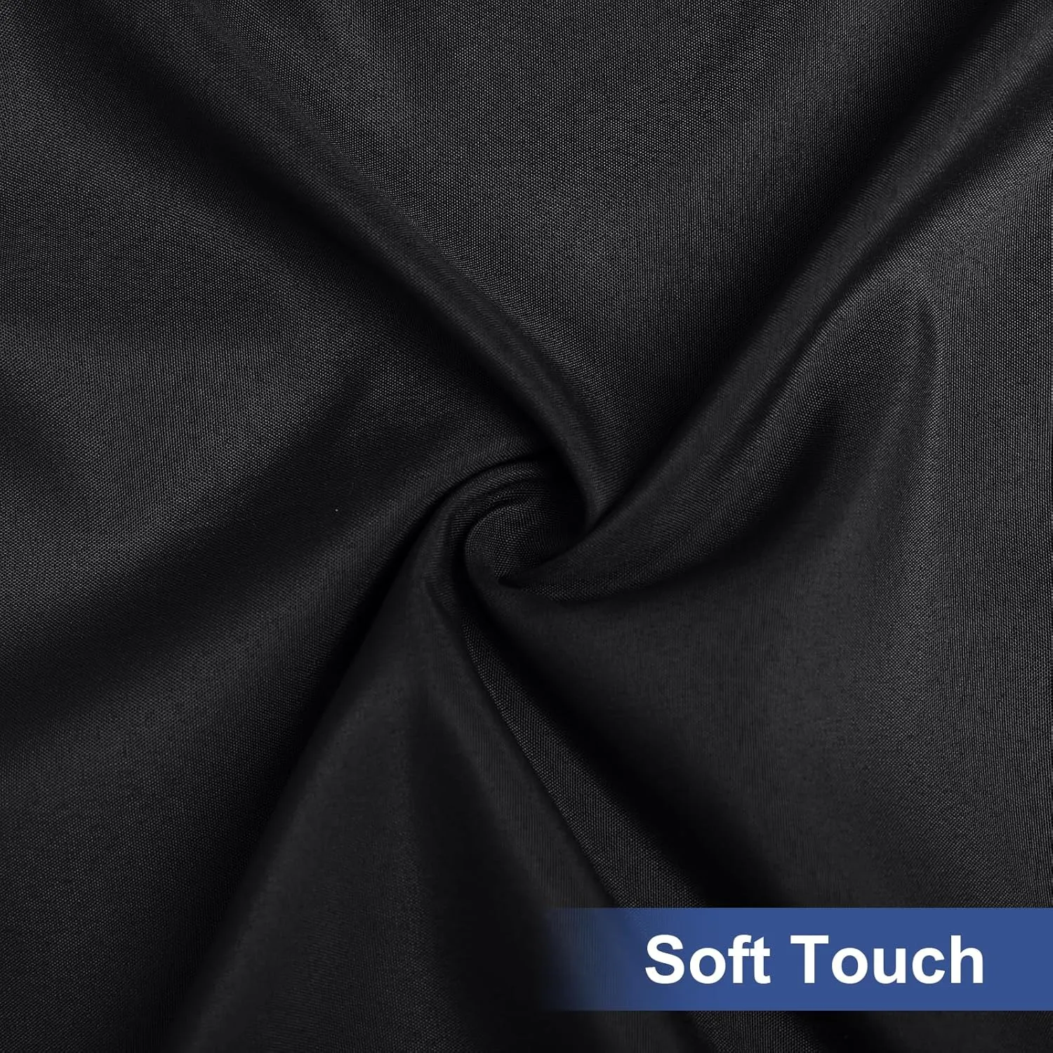 homing Rectangle Table Cloth Cover, Waterproof Polyester Elastic Fitted Tablecloth, Fits for 6 Foot Folding Tables, Washable Table Protector for Picnic, Camping, Outdoor (Black, 36" x 72")