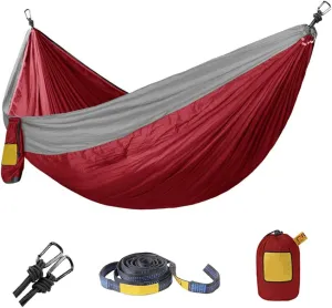 Hommock 280180Cm Portable Camping Parachute Hammock Survival Garden Outdoor Furniture Leisure Sleeping Travel Double Hanging Bed