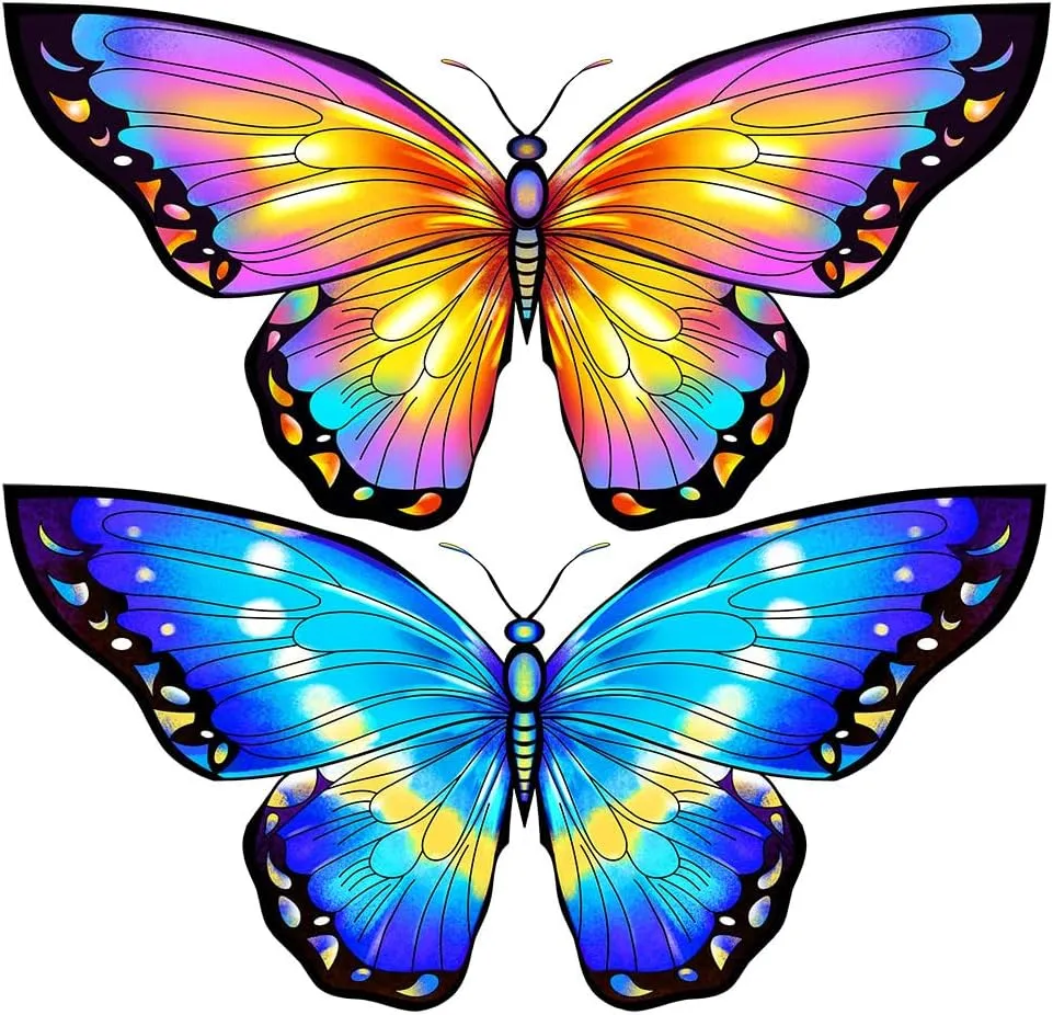 HONBO Butterfly Kites for Kids & Adults,55" x 28" Large Beginner Kite for Kids Ages 4-8,Easy to Fly for Beginners, Each Kite with 300ft Line Handle,Beach Kites for Outdoor Activities & Family Trip