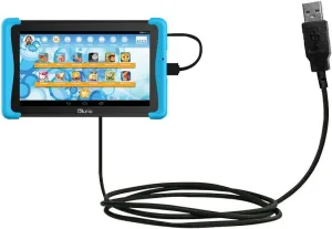 Hot Sync and Charge Straight USB Cable Compatible with KD Interactive Kurio Extreme 2 - Charge and Data Sync with The Same Cable. Built with Gomadic TipExchange Technology