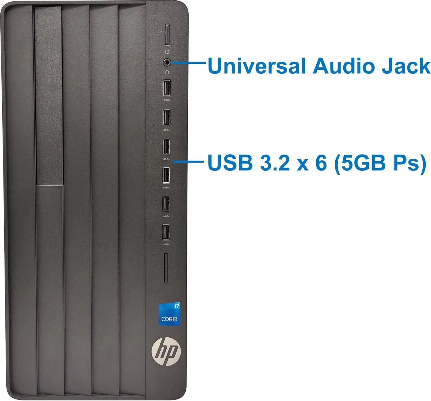 HP 290 G9 Pro Tower Desktop, Intel Core i7-12700K, 32GB RAM, 1TB NVMe SSD, USB C, HDMI, VGA, Built in Wi-Fi, Bluetooth, Windows 11 Pro, Black Computer