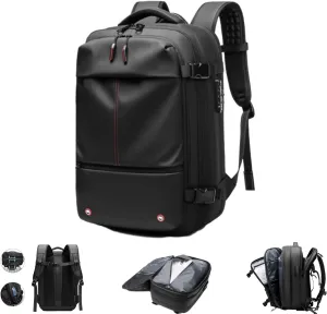 Hrtesus Alepeak Vacuum Backpack, Vacpack Backpack, 60L Expandable Backpack with Vacuum Compression, Large-capacity Backpack (Black)